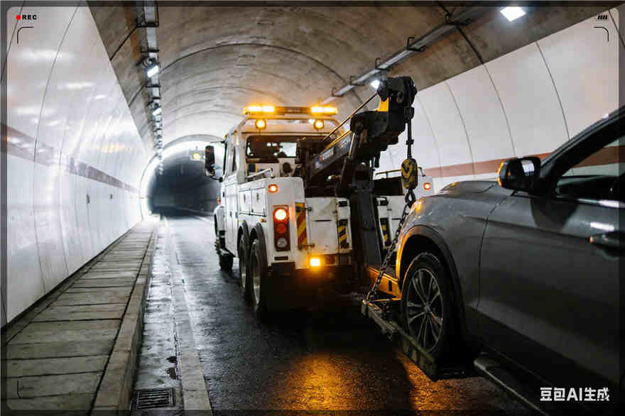 绥芬河道路救援汽车换轮胎
